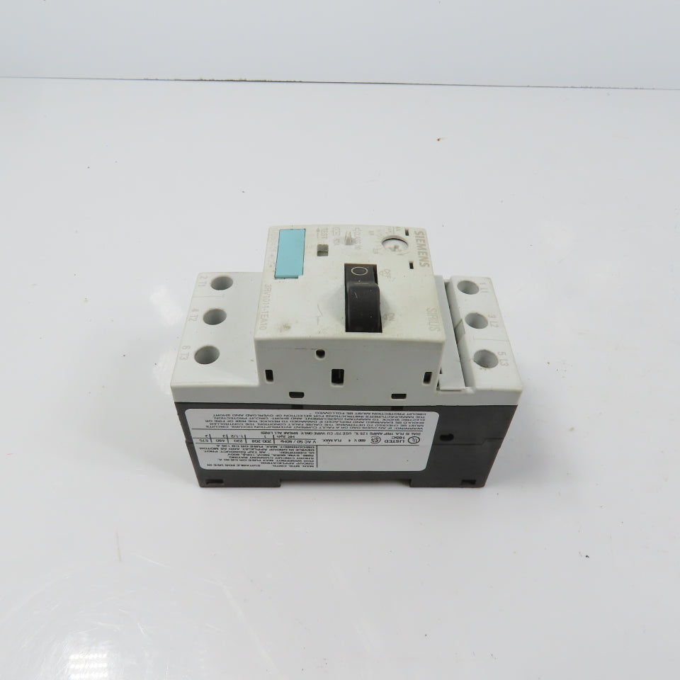 Siemens 3RV1011-1EA10 Sirius 3R 2.8-4A Motor Protector Circuit Breaker 3HP