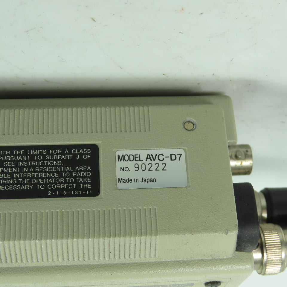 Sony AVC-D7 CCD Video Camera W/ Canon J6x11-II TV Zoom Lens