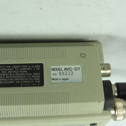 Sony AVC-D7 CCD Video Camera W/ Canon J6x11-II TV Zoom Lens