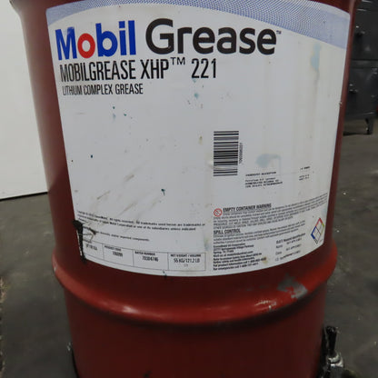 Mobil XHP 221 40LB Lithium Complex Grease W/ Lincoln 81384 Hand Pump & Dolly