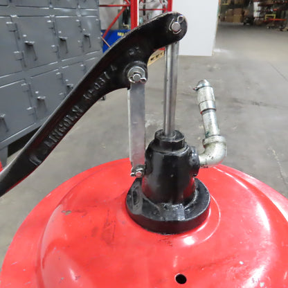 Mobil XHP 221 40LB Lithium Complex Grease W/ Lincoln 81384 Hand Pump & Dolly