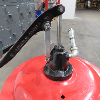 Mobil XHP 221 40LB Lithium Complex Grease W/ Lincoln 81384 Hand Pump & Dolly