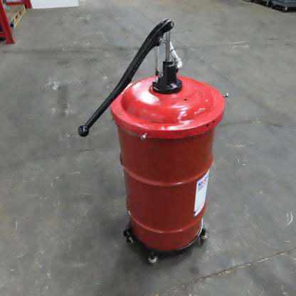 Mobil XHP 221 40LB Lithium Complex Grease W/ Lincoln 81384 Hand Pump & Dolly