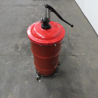 Mobil XHP 221 40LB Lithium Complex Grease W/ Lincoln 81384 Hand Pump & Dolly