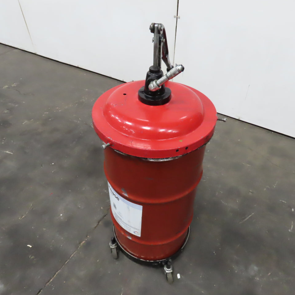 Mobil XHP 221 40LB Lithium Complex Grease W/ Lincoln 81384 Hand Pump & Dolly