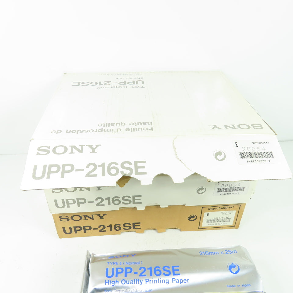 Sony UPP-216SE Type II 216mm x 25mm High Quality Printing Paper Lot Of 12 Rolls