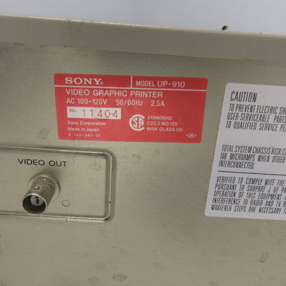 Sony UP-910 Video Graphic Pinter 120V