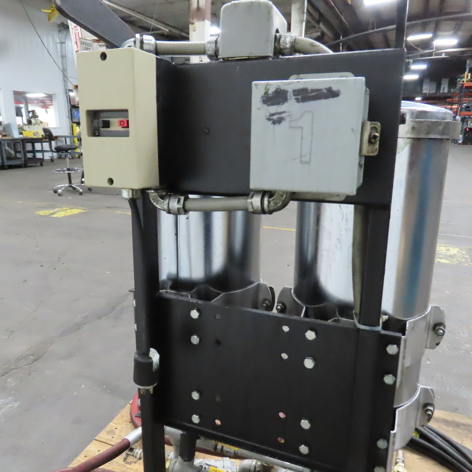 USPI 87D Dual Canister Portable Oil Filtration System 1HP 115/230V 1PH W/ Lines