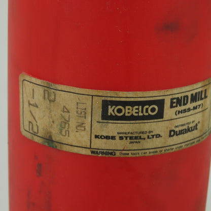 Kobelco 4765 6 Flute Spiral End Mill 2-1/2" x 2" x 4" 6F-S HSS-M7 L: 13.604