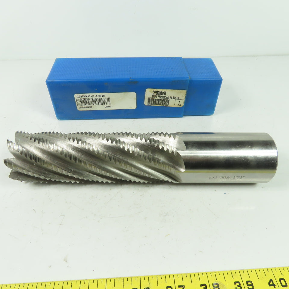 8 Flute Spiral Roughing End Mill 2" x 2" x 6" x 9-3/4" OAL CV75MAM64166