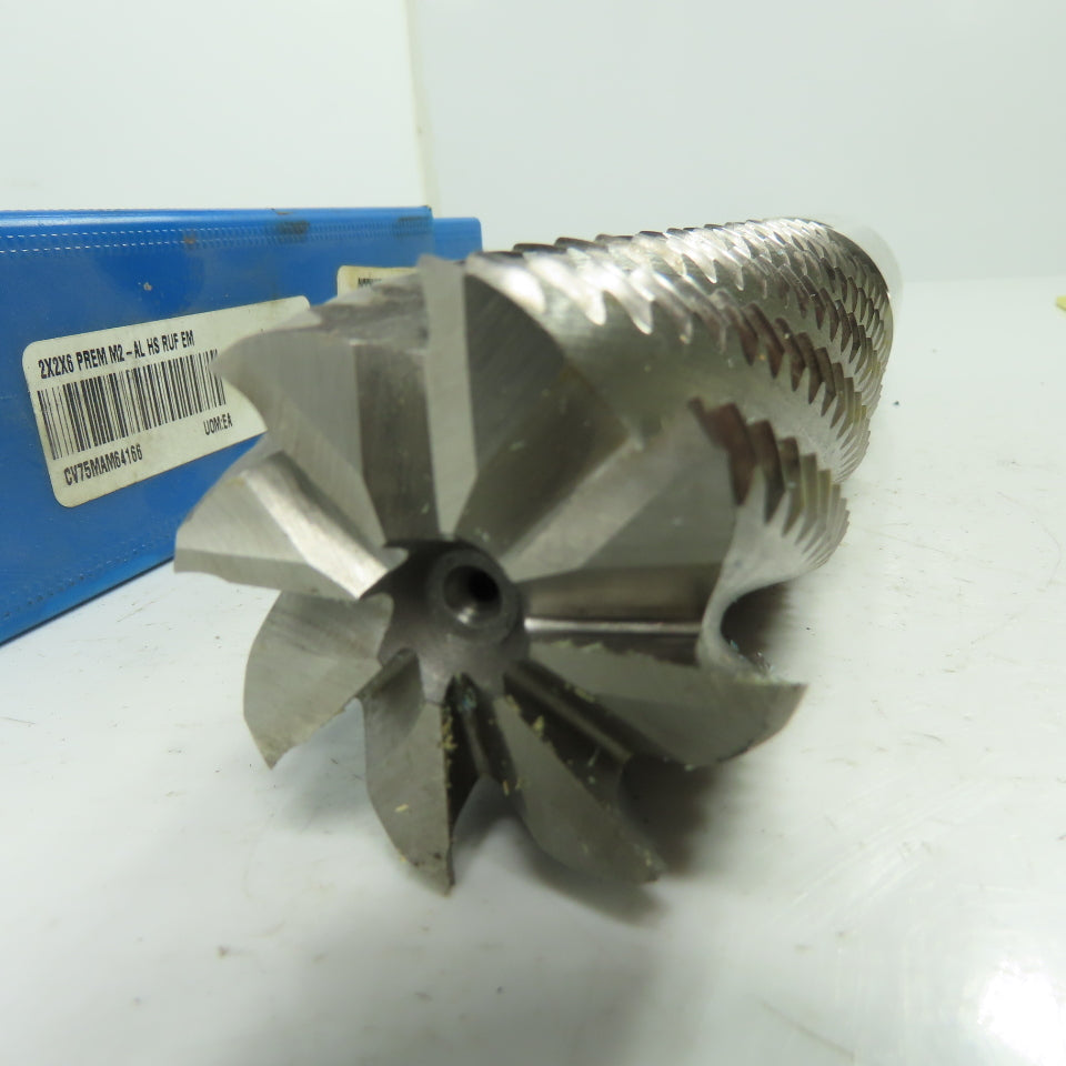 8 Flute Spiral Roughing End Mill 2" x 2" x 6" x 9-3/4" OAL CV75MAM64166