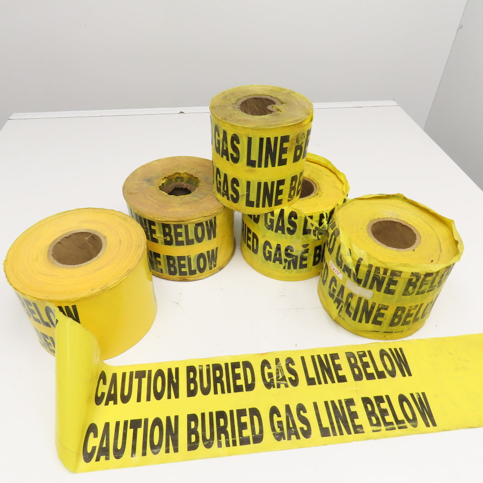 Caution Buried Gas Line Below High Visibility Flagging Tape 5 Partial ...