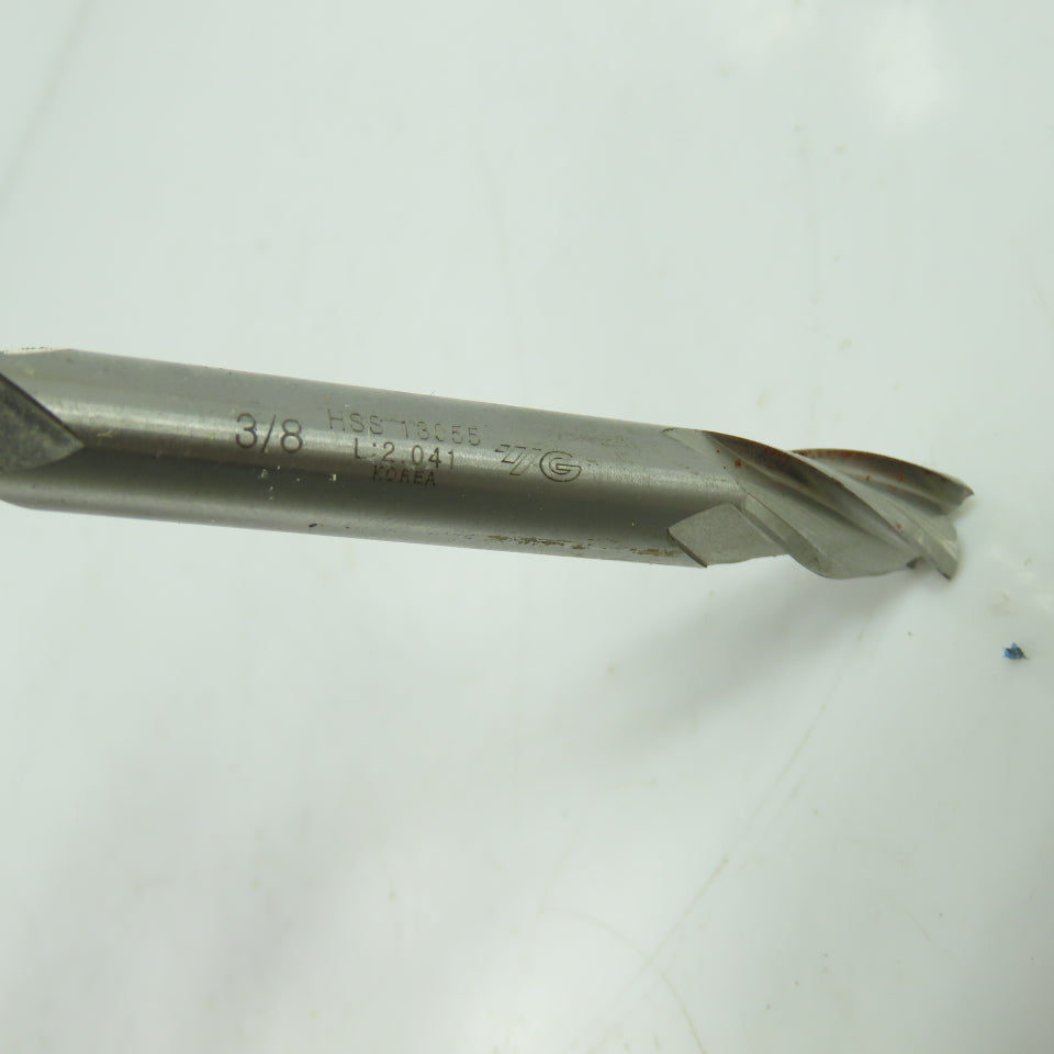 13055 Double Ended 4 Flute End Mill 3/8" x 3/8" x 3/4" x 3-1/2" OAL Lot Of 4