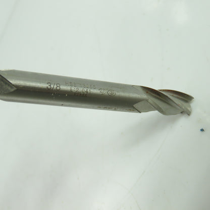 13055 Double Ended 4 Flute End Mill 3/8" x 3/8" x 3/4" x 3-1/2" OAL Lot Of 4
