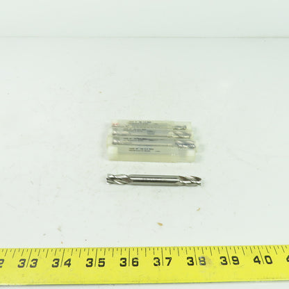13055 Double Ended 4 Flute End Mill 3/8" x 3/8" x 3/4" x 3-1/2" OAL Lot Of 4