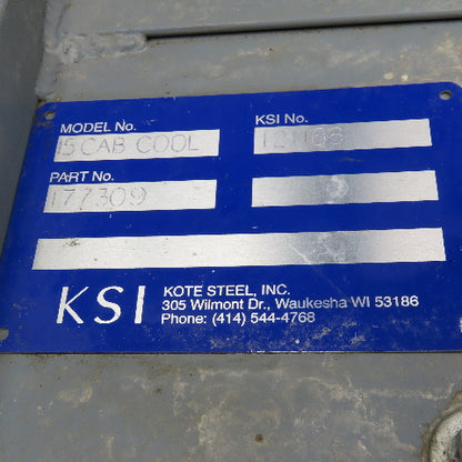 Kote Steel Inc. 177309 15 CAB COOL 1Hp 115-208/230V 1Ph 15" Cooling Blower