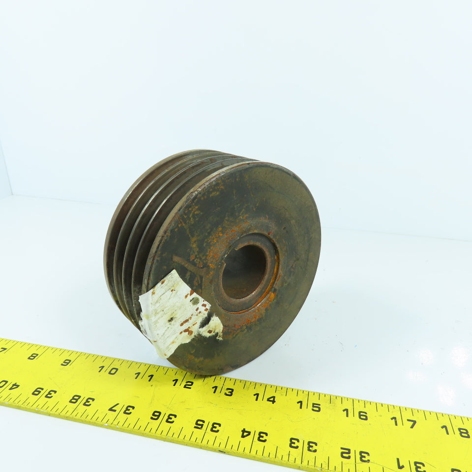 5-1/4" OD x 1-3/8" Bore 4 Groove A Section V-Belt Pulley Kaeser AS35 Compressor