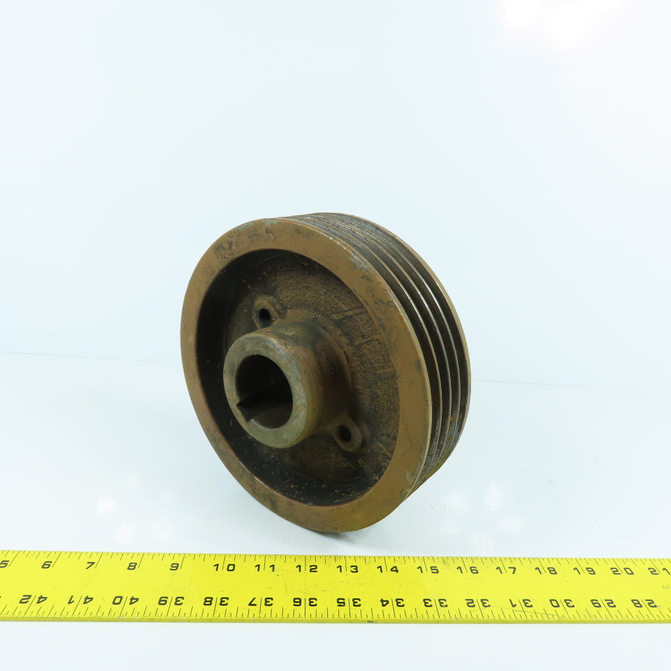8-1/4" OD x 1-7/8" Bore 4 Groove A Section V-Belt Pulley Kaeser AS35 Compressor