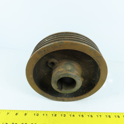 8-1/4" OD x 1-7/8" Bore 4 Groove A Section V-Belt Pulley Kaeser AS35 Compressor