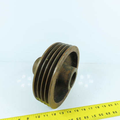 8-1/4" OD x 1-7/8" Bore 4 Groove A Section V-Belt Pulley Kaeser AS35 Compressor
