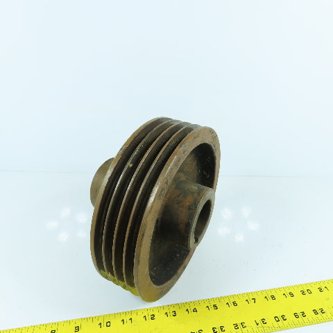8-1/4" OD x 1-7/8" Bore 4 Groove A Section V-Belt Pulley Kaeser AS35 Compressor