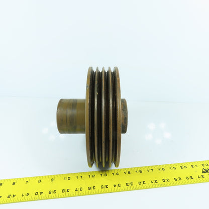 8-1/4" OD x 1-7/8" Bore 4 Groove A Section V-Belt Pulley Kaeser AS35 Compressor