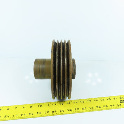 8-1/4" OD x 1-7/8" Bore 4 Groove A Section V-Belt Pulley Kaeser AS35 Compressor