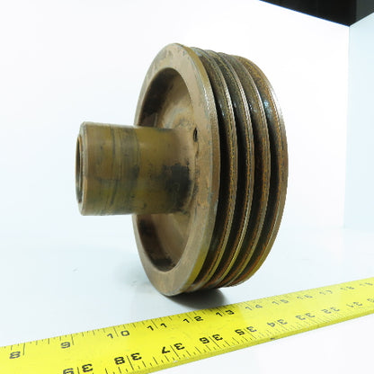 8-1/4" OD x 1-7/8" Bore 4 Groove A Section V-Belt Pulley Kaeser AS35 Compressor