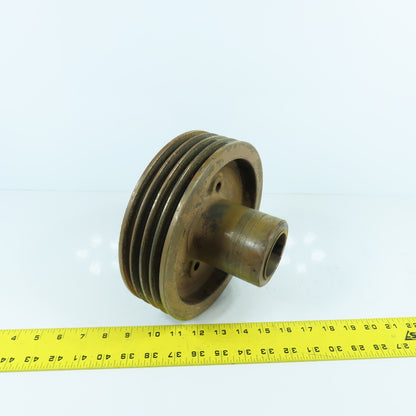 8-1/4" OD x 1-7/8" Bore 4 Groove A Section V-Belt Pulley Kaeser AS35 Compressor