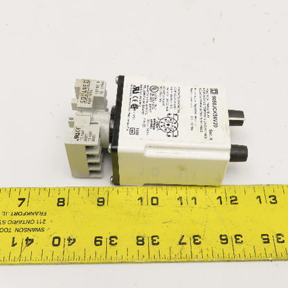 Square D 9050JCK56V20 On Delay Off Delay Timing Relay 0.1-10 Min 120/240V