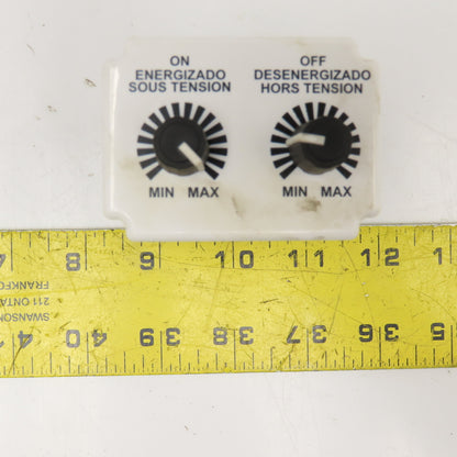 Square D 9050JCK56V20 On Delay Off Delay Timing Relay 0.1-10 Min 120/240V