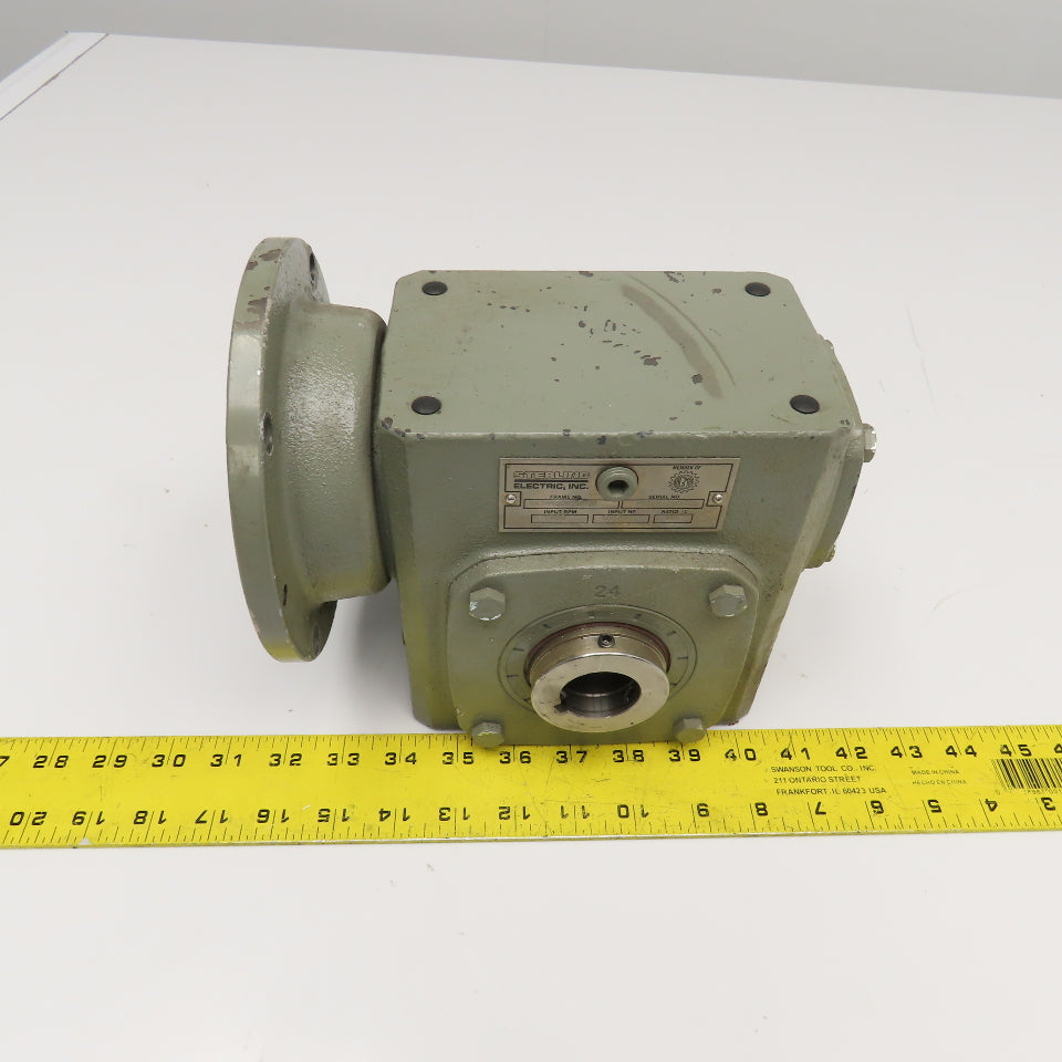 Sterling 2238HQ06056121 60:1 Ratio 1750RPM 29RPM Output Thru Shaft Gear Box