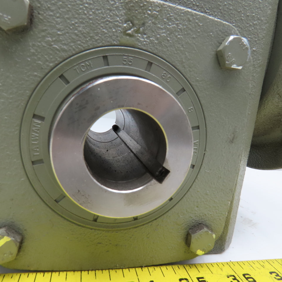 Sterling 2238HQ06056121 60:1 Ratio 1750RPM 29RPM Output Thru Shaft Gear Box