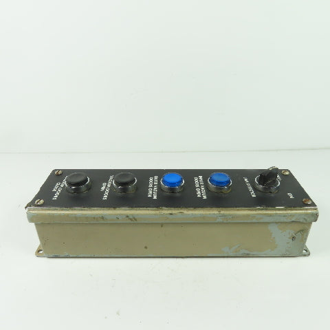 5-Button Electrical Push Button Station Pendant 12-1/2" X 3" X 3"