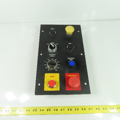 Operator Control Board Panel W/ Switches E-Stop 12-7/8" x 7-5/8"