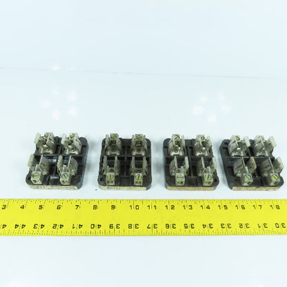 Buss 2985 2-Pole 60A 600V Class T Fuse Holder Lot Of 4