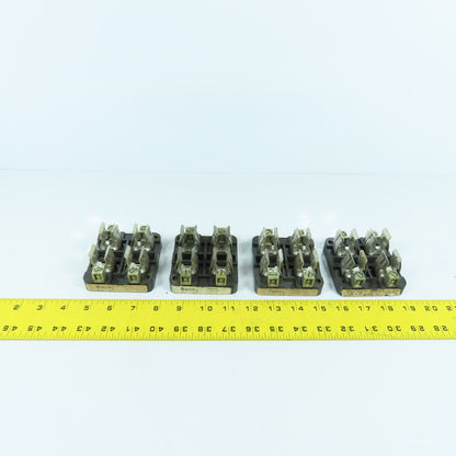 Buss 2985 2-Pole 60A 600V Class T Fuse Holder Lot Of 4