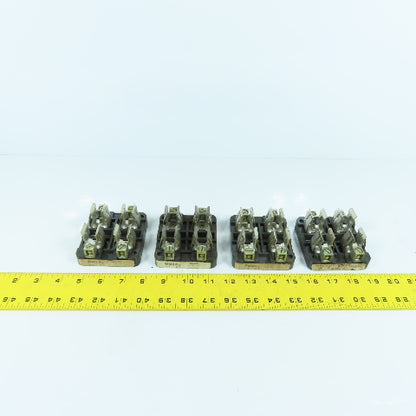 Buss 2985 2-Pole 60A 600V Class T Fuse Holder Lot Of 4