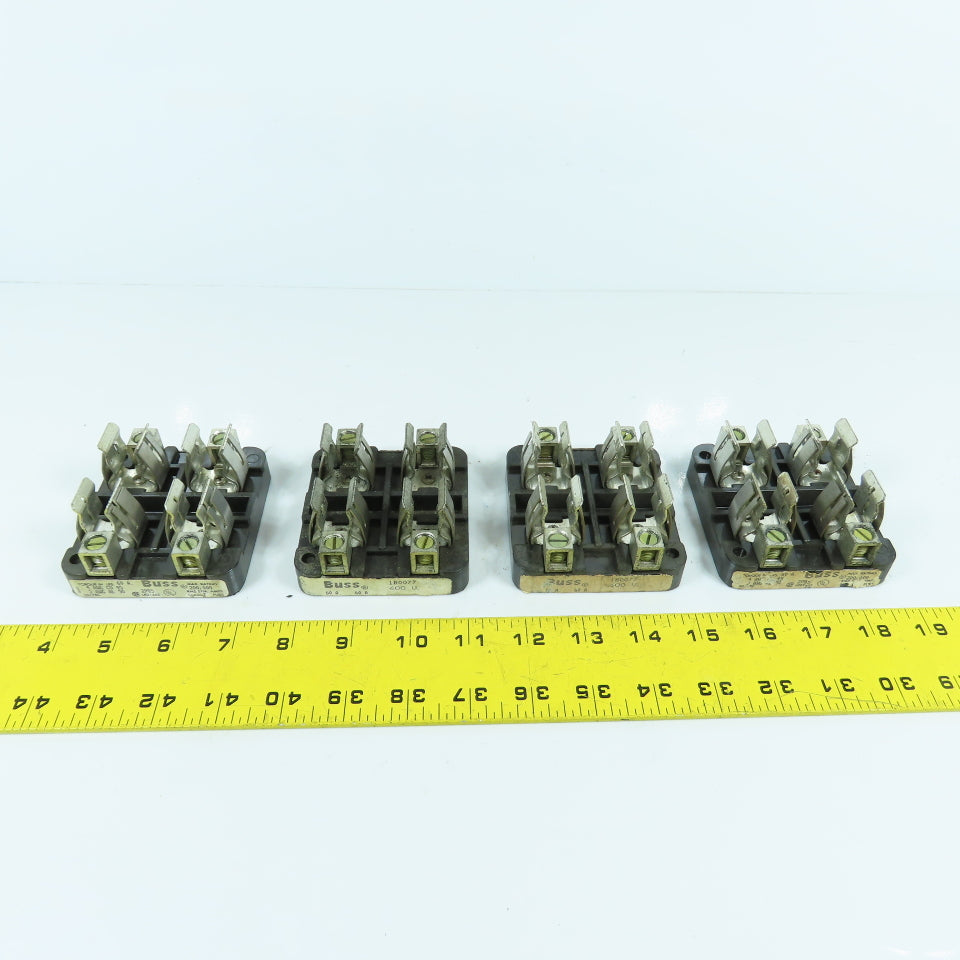 Buss 2985 2-Pole 60A 600V Class T Fuse Holder Lot Of 4