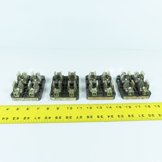 Buss 2985 2-Pole 60A 600V Class T Fuse Holder Lot Of 4