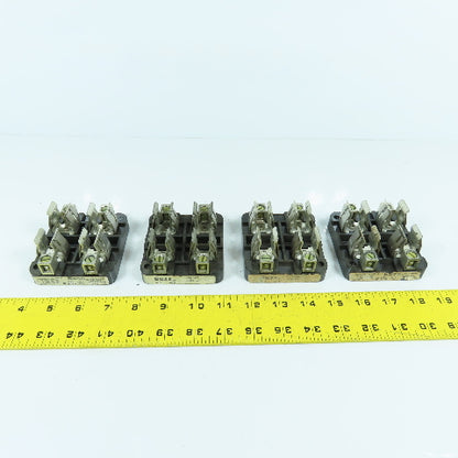 Buss 2985 2-Pole 60A 600V Class T Fuse Holder Lot Of 4