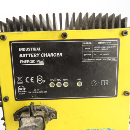 Energic Signet HB600-24B 600 Watt 24V DC 19A Battery Charger 100-240VAC Input