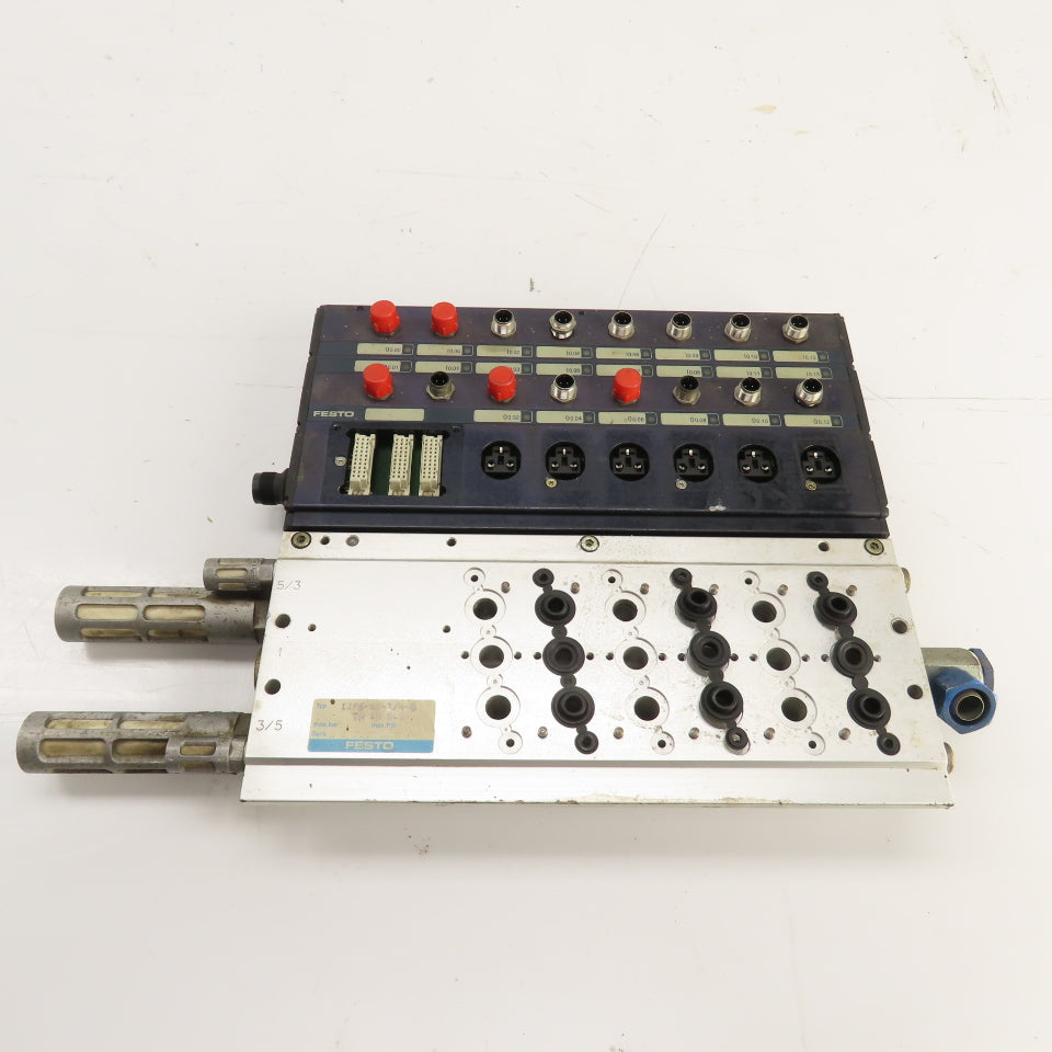 Festo IIFB-02-1/4-6 Valve Terminal G1/4 W/ Fieldbus Connections 145PSI 24VDC
