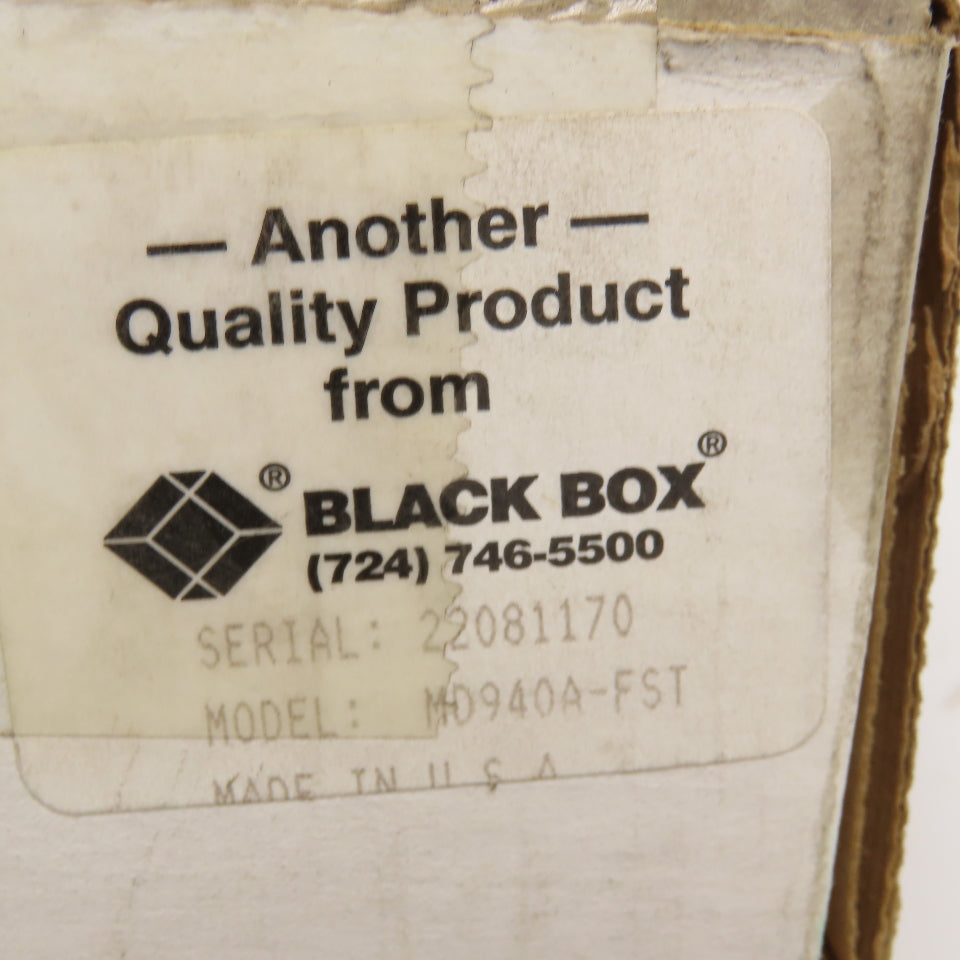Black Box MD940A-FST Fiber Driver Module No Power Supply Lot Of 2
