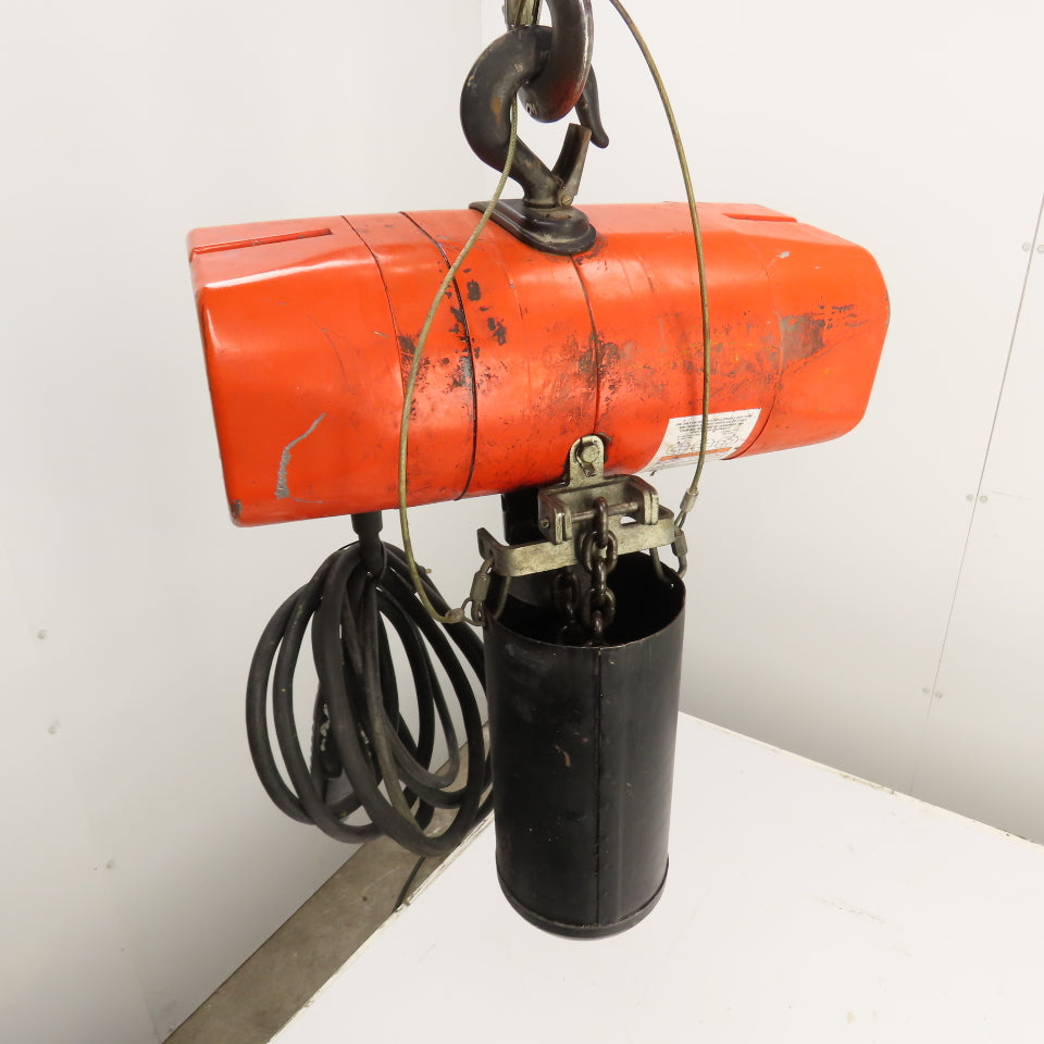 CM Valustar 1/4 Ton 500LB Electric Chain Hoist 15' Lift 16FPM Single Phase 120V