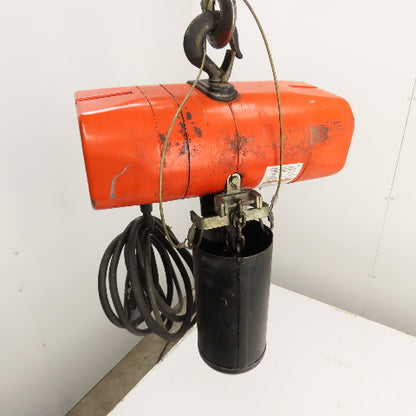 CM Valustar 1/4 Ton 500LB Electric Chain Hoist 15' Lift 16FPM Single Phase 120V