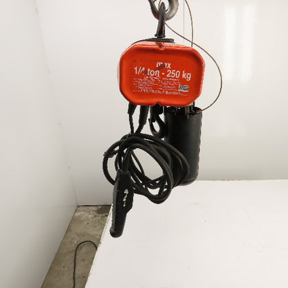 CM Valustar 1/4 Ton 500LB Electric Chain Hoist 15' Lift 16FPM Single Phase 120V