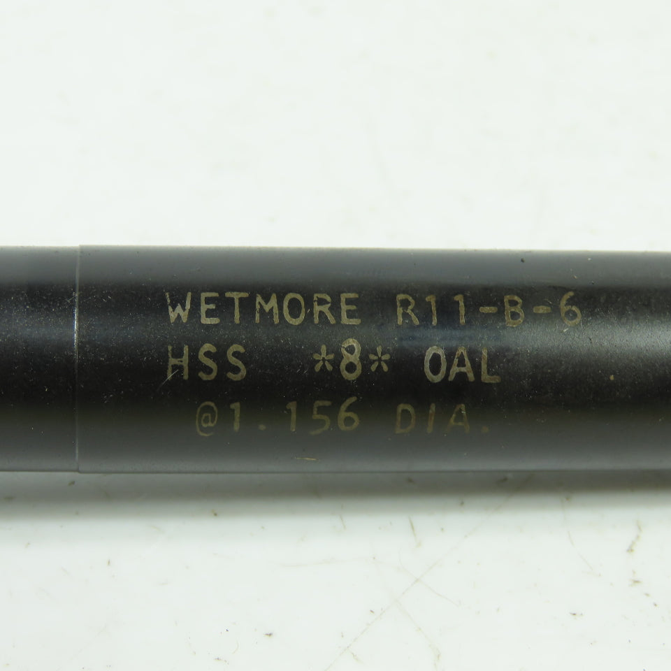 Wetmore R11-B-6 Insert Blade Adjustable Reamer HSS 1.156" Dia. 8" OAL