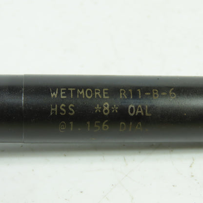 Wetmore R11-B-6 Insert Blade Adjustable Reamer HSS 1.156" Dia. 8" OAL