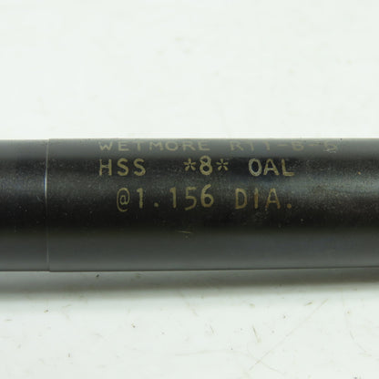 Wetmore R11-B-6 Insert Blade Adjustable Reamer HSS 1.156" Dia. 8" OAL